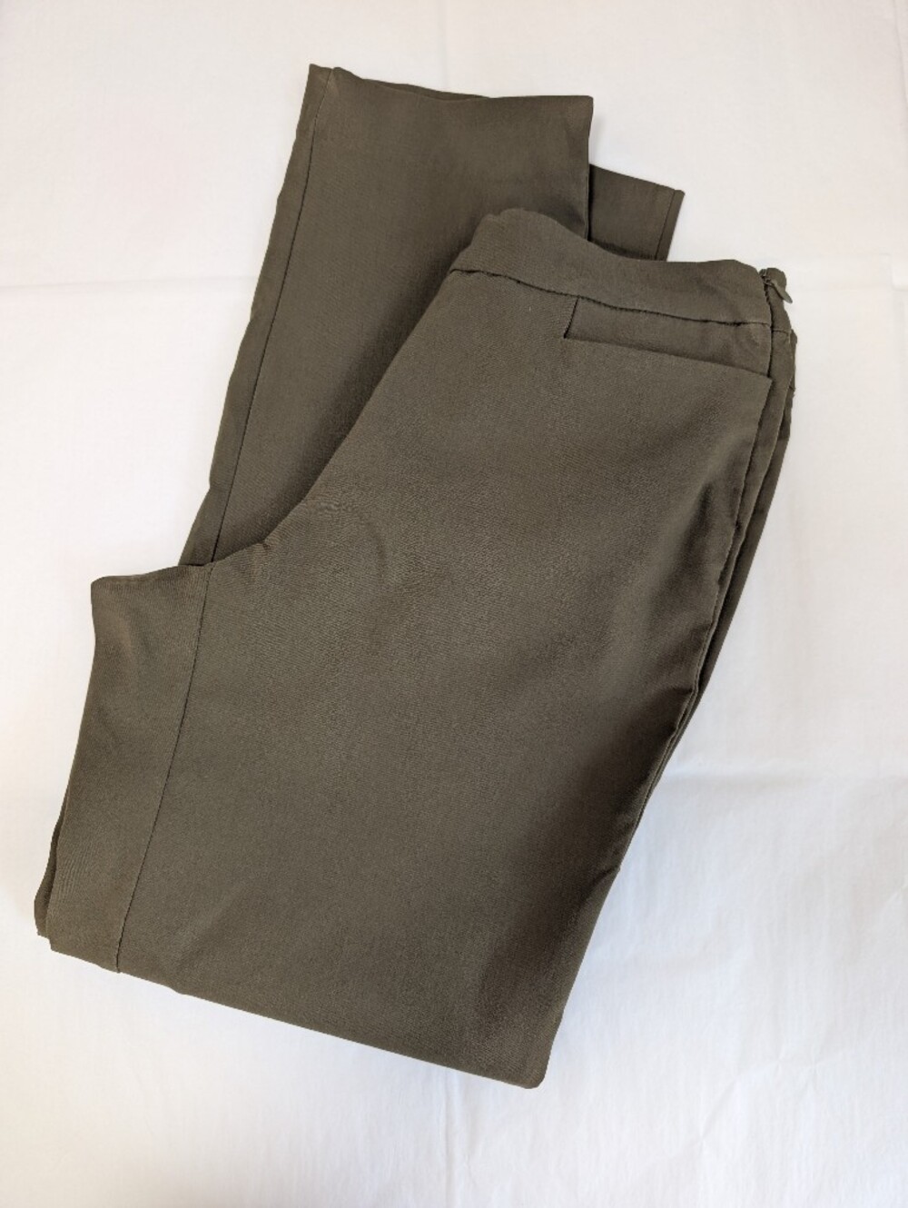 Calvin Klein Olive Green Slim Stretch Chinos